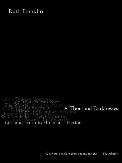 Title details for A Thousand Darknesses by Ruth Franklin - Available